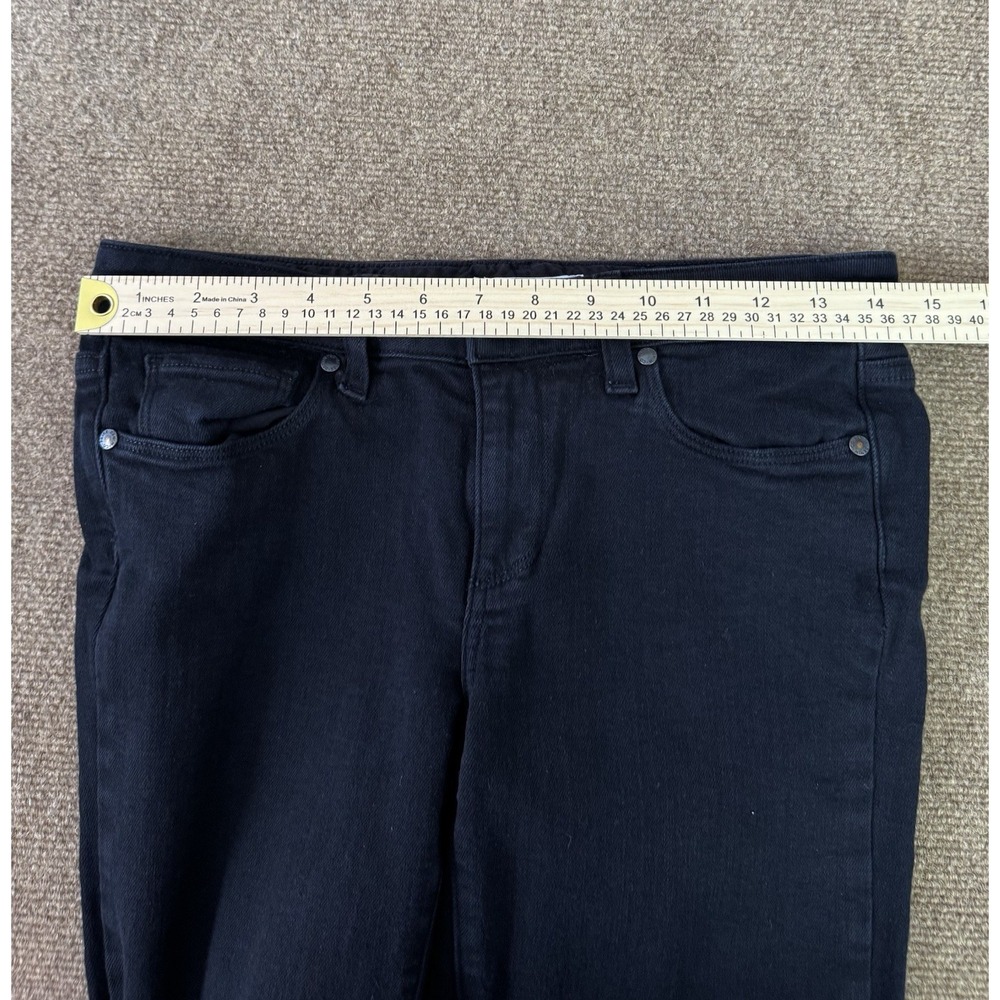 PAIGE Skyline Skinny Jeans Women's 27 Black Mid Rise Stretch Made in USA - Picture 3 of 15